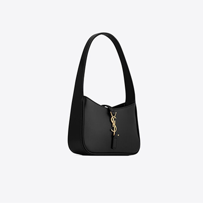 9a+ ysl le 5 a 7 smooth leather mini hobo shoulder bag